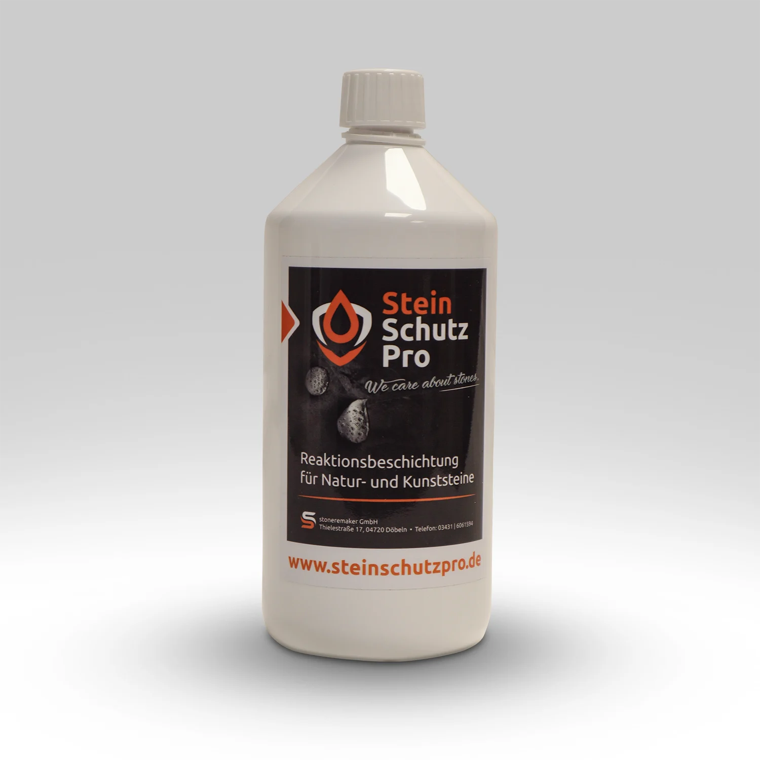 SteinSchutzPro 1 Liter - Perfekt für kleine Flächen, Treppenstufen, Sockelbereiche oder als Test